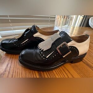 The Office of Angela Scott Mr. Oliver Brogue Buckle Lug Oxford (Women) 39 EUC